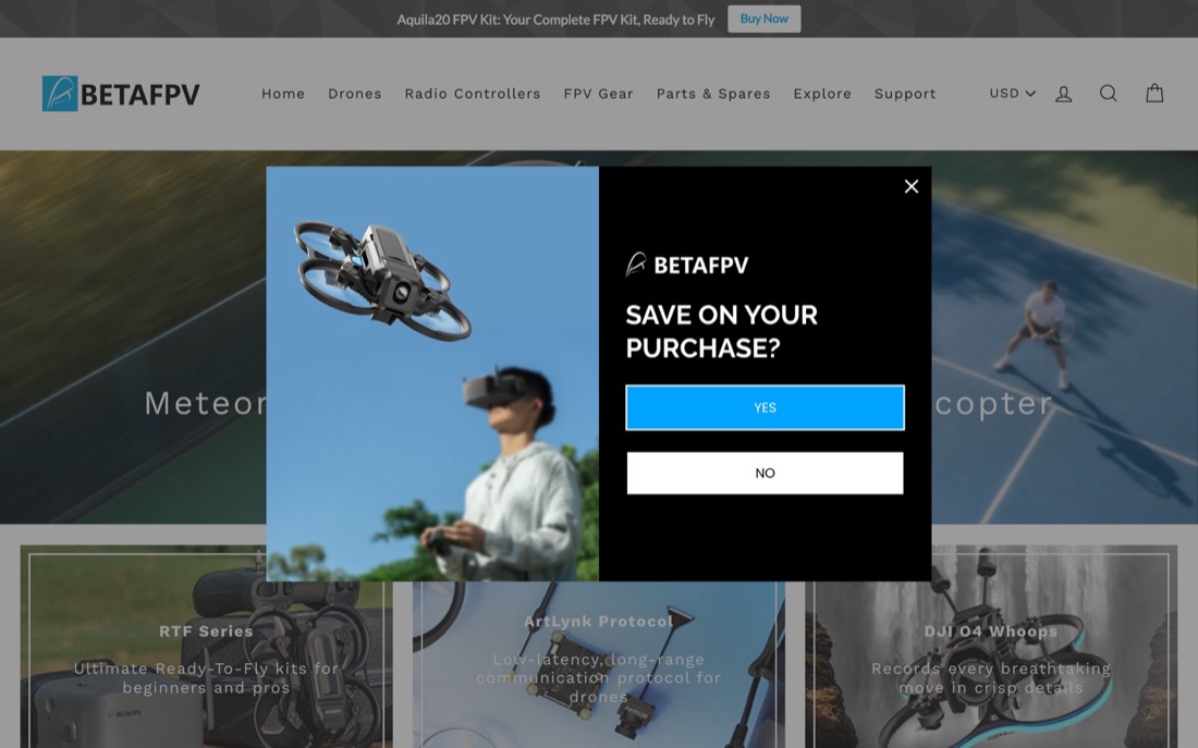 BETAFPV storefront